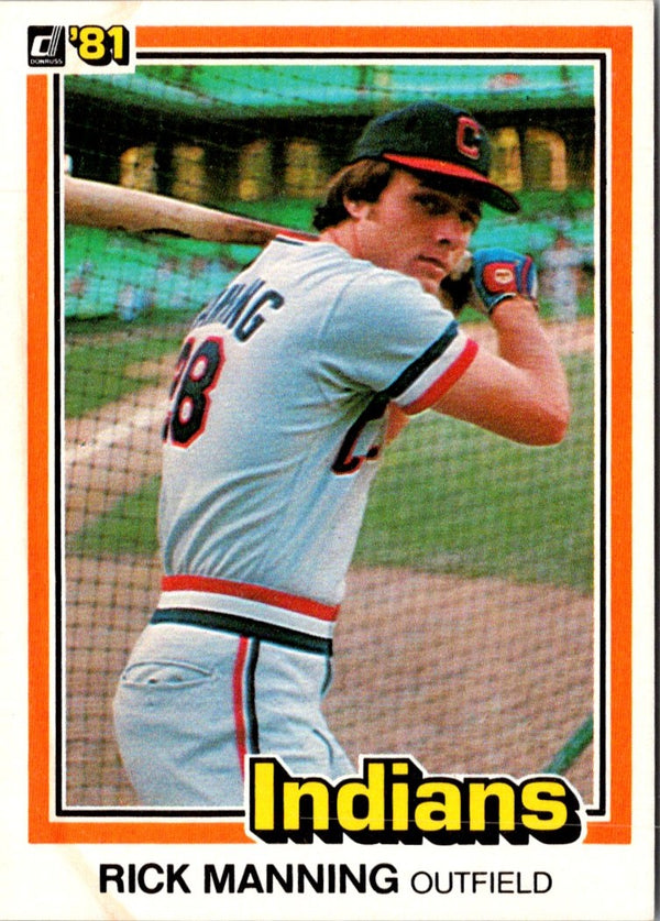 1981 Donruss Rick Manning #202