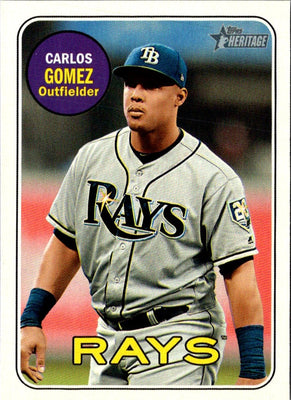 2018 Topps Heritage Carlos Gomez #671