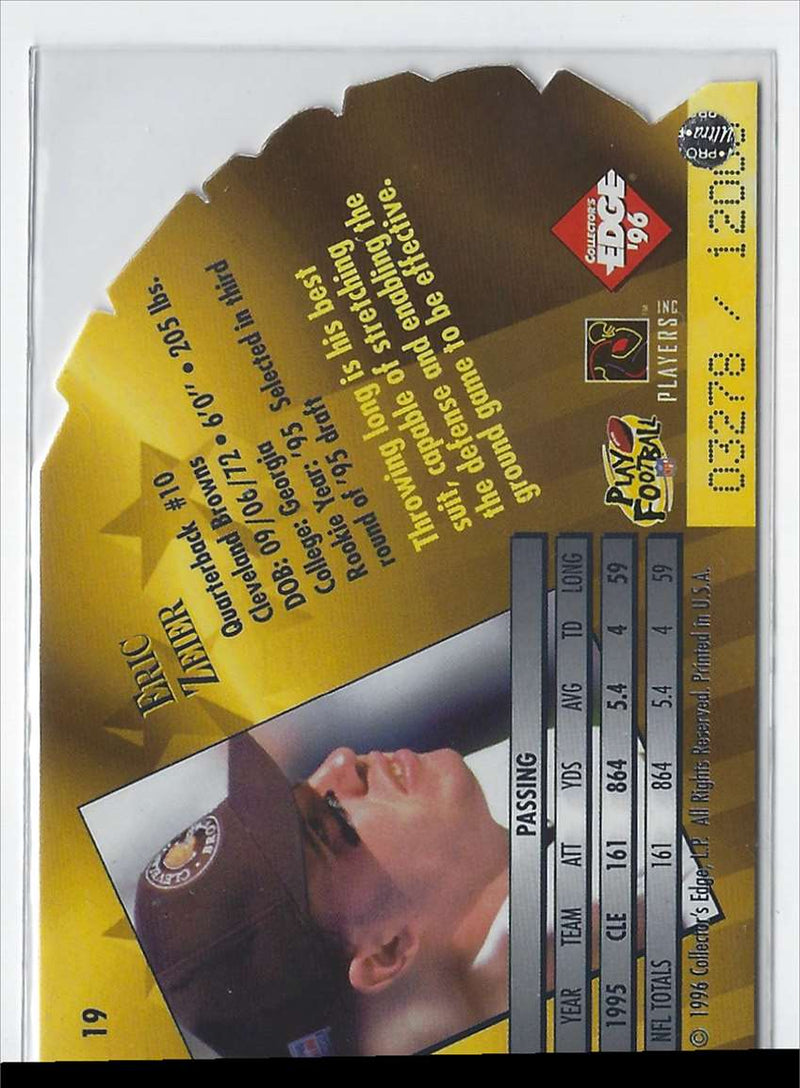 1996 Collector's Edge President's Reserve New Regime Eric Zeier