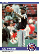 1984 Fleer Lou Whitaker
