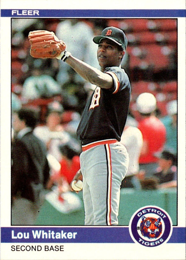 1984 Fleer Lou Whitaker #92