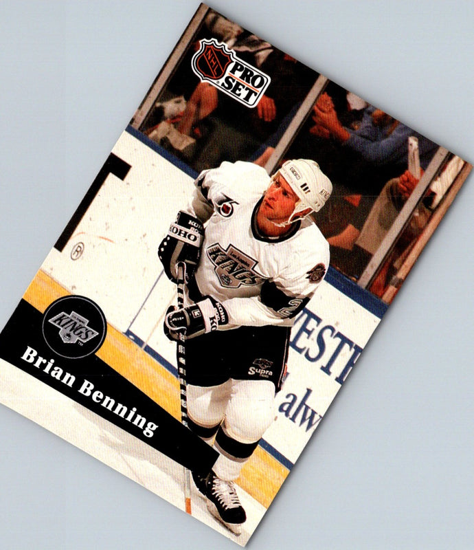1991 Pro Set Brian Benning #398