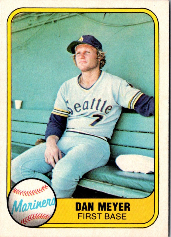 1981 Fleer Dan Meyer #603