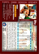 2000 Topps Season Opener Brad Johnson
