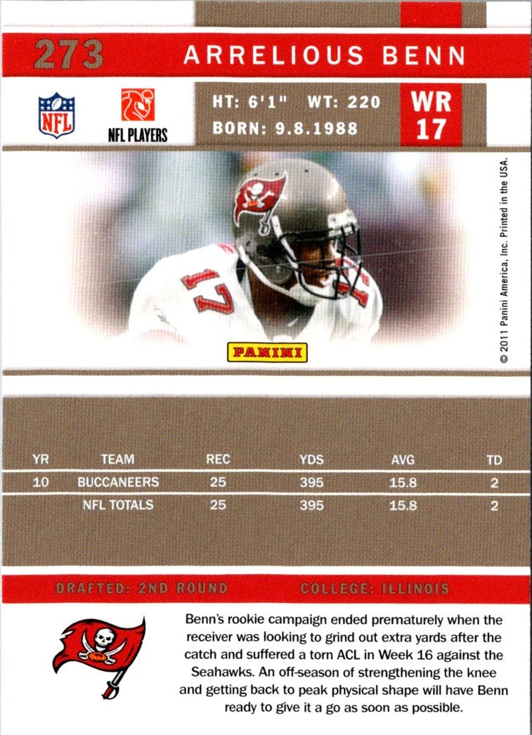 2011 Score Arrelious Benn