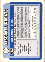 1990 Swell Baseball Greats Sal Bando #7