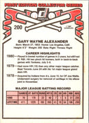 1981 Donruss Gary Alexander