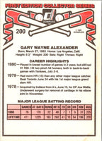 1981 Donruss Gary Alexander #200