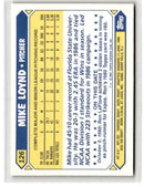 1987 Topps Tiffany Mike Loynd