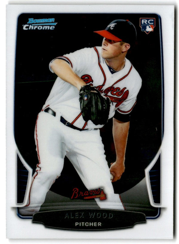 2013 Bowman Chrome Alex Wood #14 Rookie