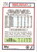 1992 Topps Mike Ridley