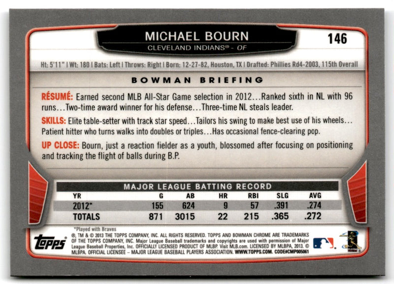 2013 Bowman Chrome Michael Bourn