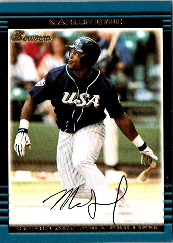 2002 Bowman Draft Picks & Prospects Marlon Byrd #BDP138