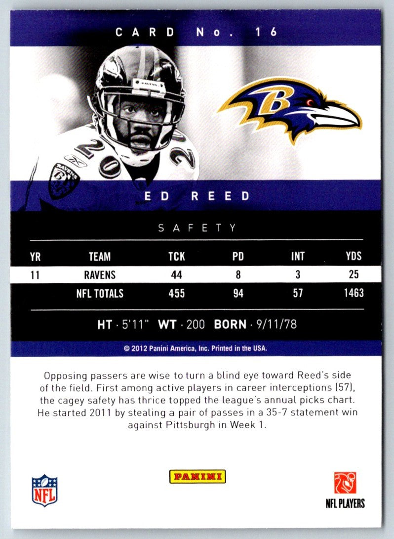 2012 Panini Prestige Ed Reed