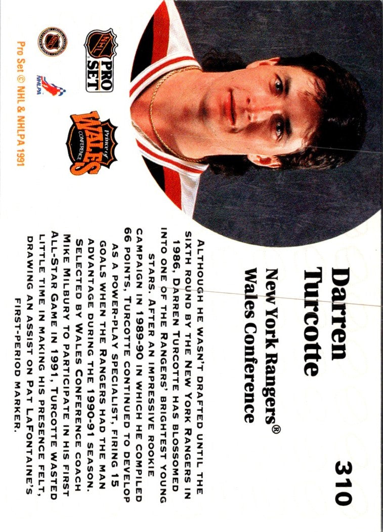 1991 Pro Set Darren Turcotte