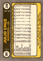 1981 Fleer Julio Cruz #601