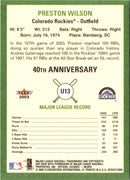 2003 Fleer Tradition Update Preston Wilson