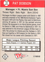 1989 T&M Senior League Pat Dobson #28