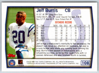 1999 Topps Jeff Burris #108