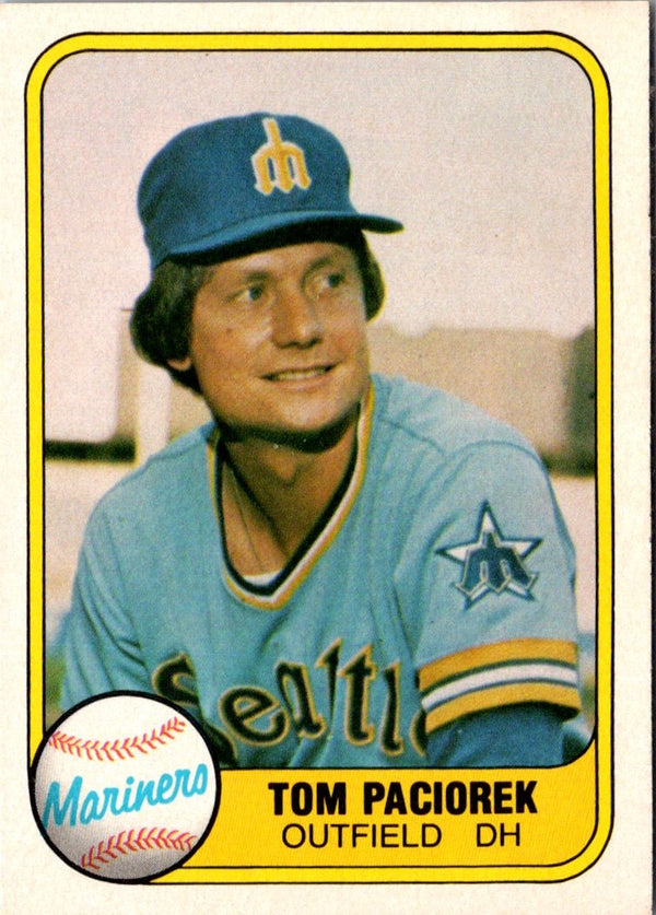 1981 Fleer Tom Paciorek #614