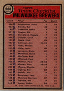 2001 Topps Milwaukee Brewers