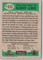 1991 Bowman Football Albert Lewis #223