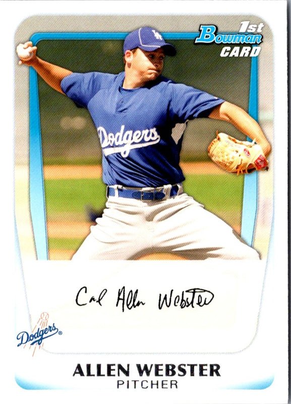 2011 Bowman Prospects Allen Webster #BP89