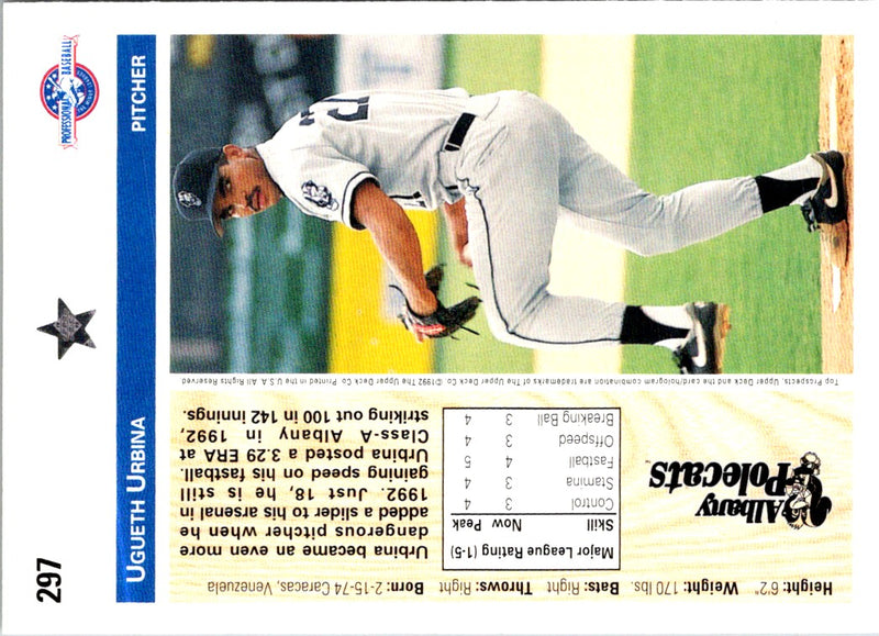 1992 Upper Deck Ugueth Urbina