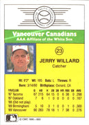 1990 CMC Vancouver Canadians Jerry Willard