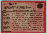 1983 Topps A.J. Duhe #312