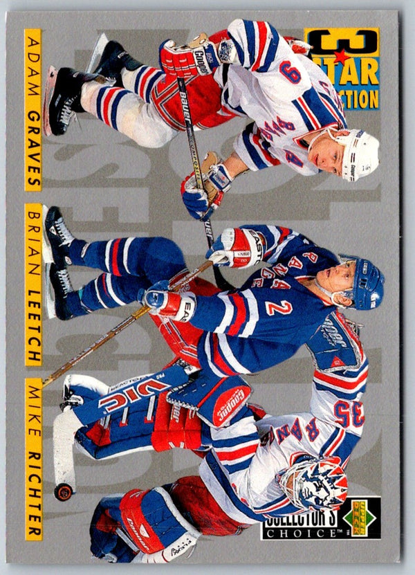 1996 Collector's Choice Brian Leetch/Adam Graves/Mike Richter #324