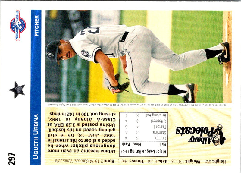 1992 Upper Deck Minors Ugueth Urbina