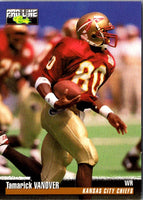 1995 Pro Line Tamarick Vanover #60 Rookie