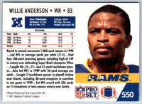 1990 Proset Willie Anderson #550