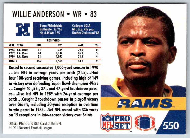 1990 Proset Willie Anderson