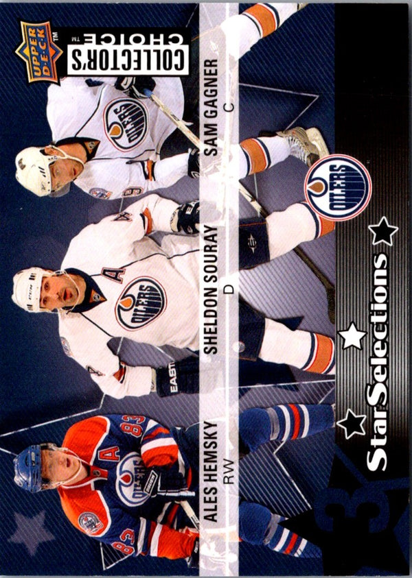 2009 Collector's Choice Player's Club Sam Gagner/Sheldon Souray/Ales Hemsky #212