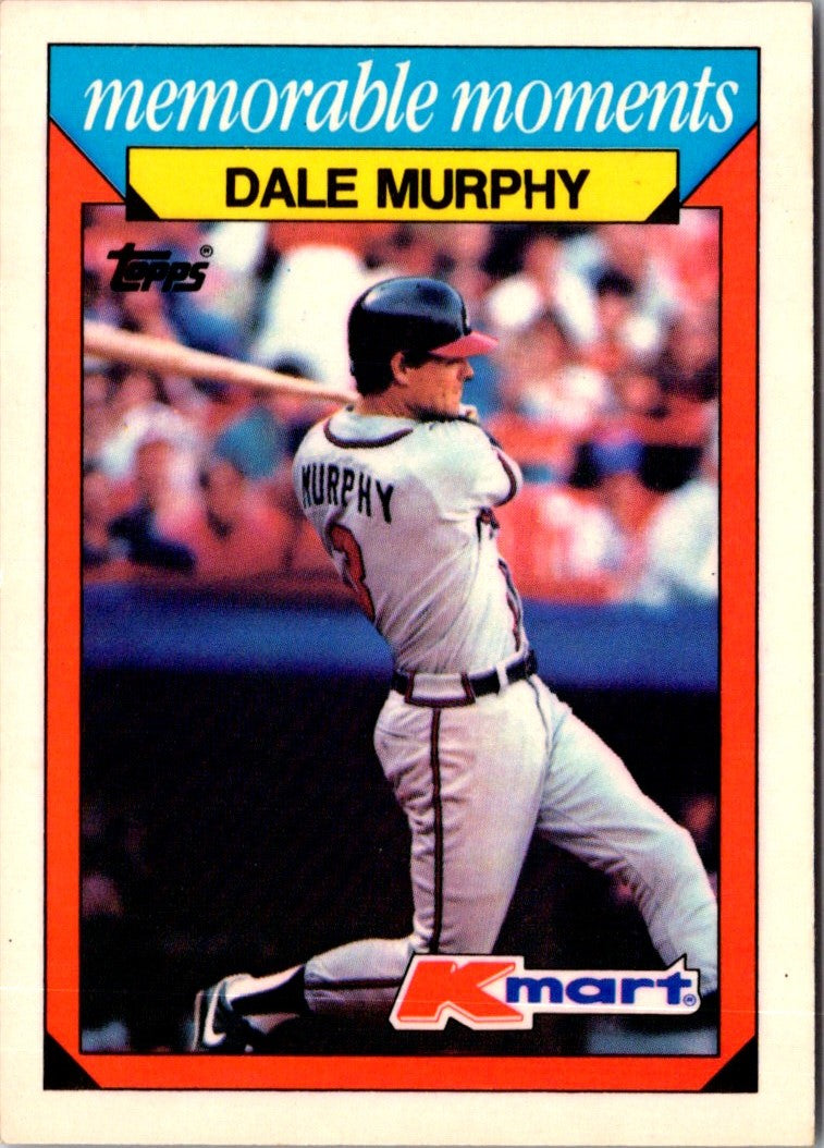 1988 Topps Kmart Memorable Moments Dale Murphy