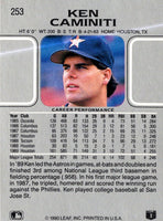 1990 Leaf Ken Caminiti #253