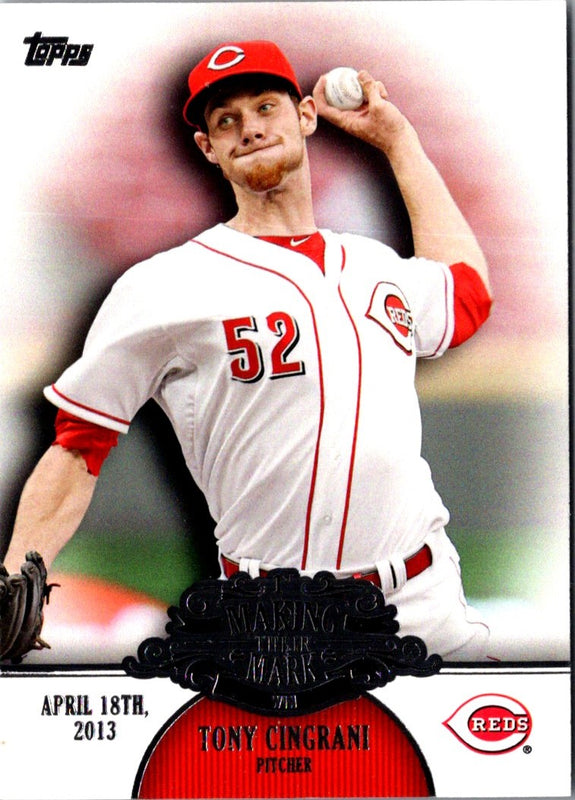 2013 Topps Update Making Their Mark Tony Cingrani #MM-47