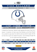 2013 Score Vick Ballard #91