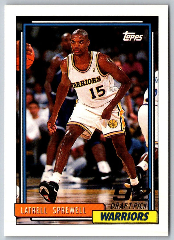 1992 Topps Latrell Sprewell #392 Rookie