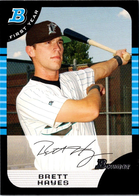 2005 Bowman Chrome Draft Picks & Prospects Brett Hayes #BDP59 Rookie