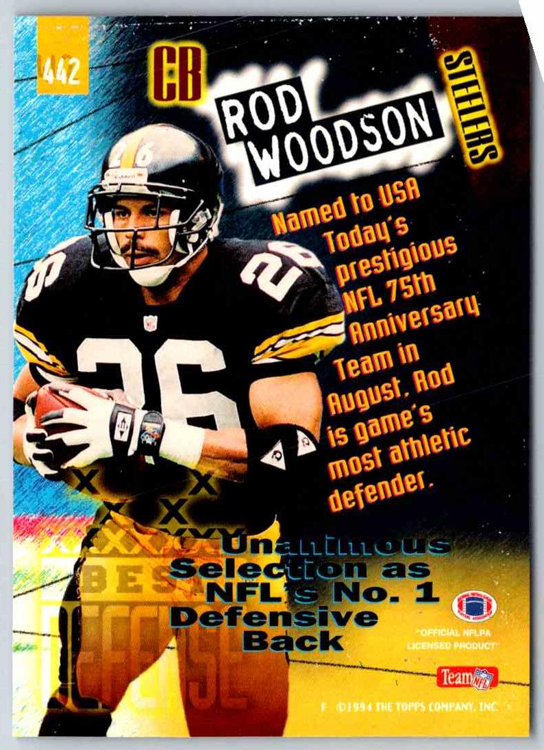 1994 Topps Stadium Club Football Rod Woodson