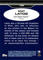 2011 Topps Lineage Mat Latos #109