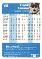 1984 Fleer Frank Tanana #432