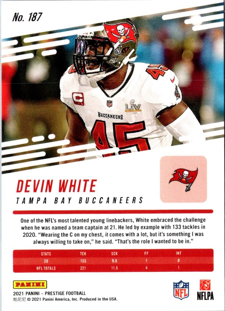 2021 Panini Prestige Devin White