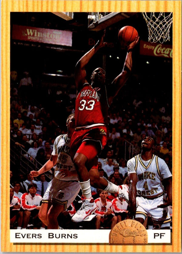 1993 Classic Draft Picks Evers Burns #18