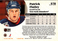 1991 Pro Set Patrick Flatley #578
