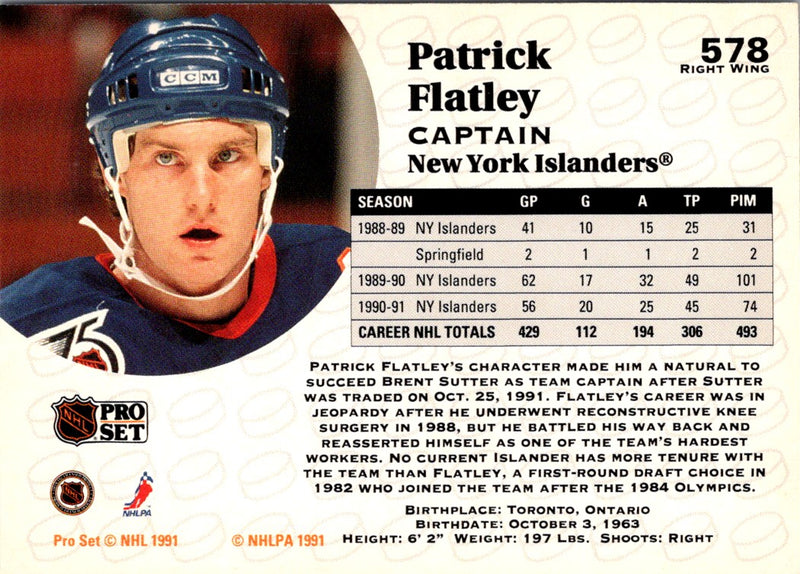 1991 Pro Set Patrick Flatley