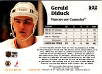 1991 Pro Set Gerald Diduck #502